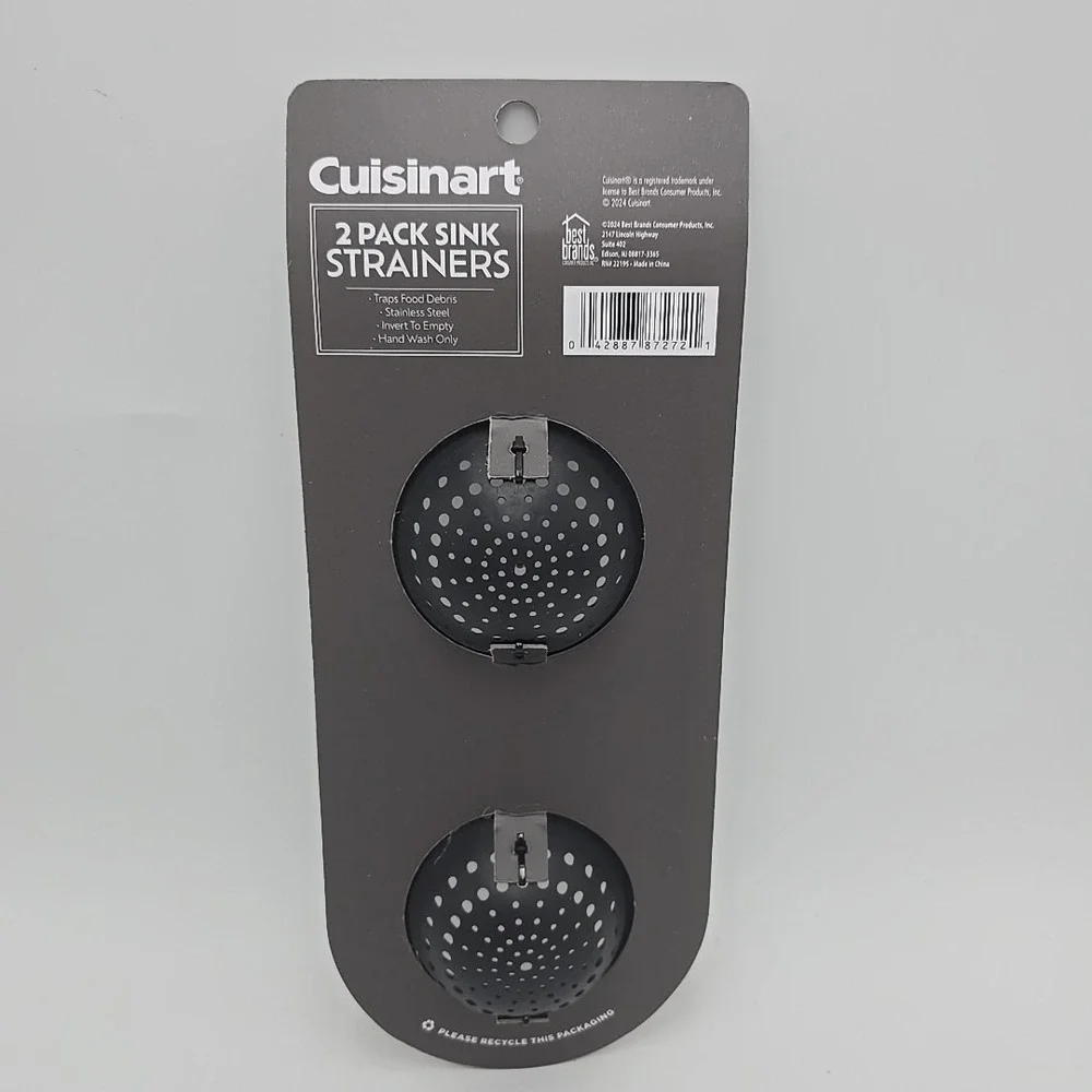Cuisinart Sink Strainer Set Drain Trap‎ Screen Biege